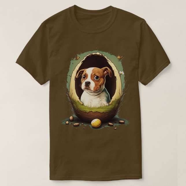 Dog In The Egg 265 T-Shirt (Design Front)