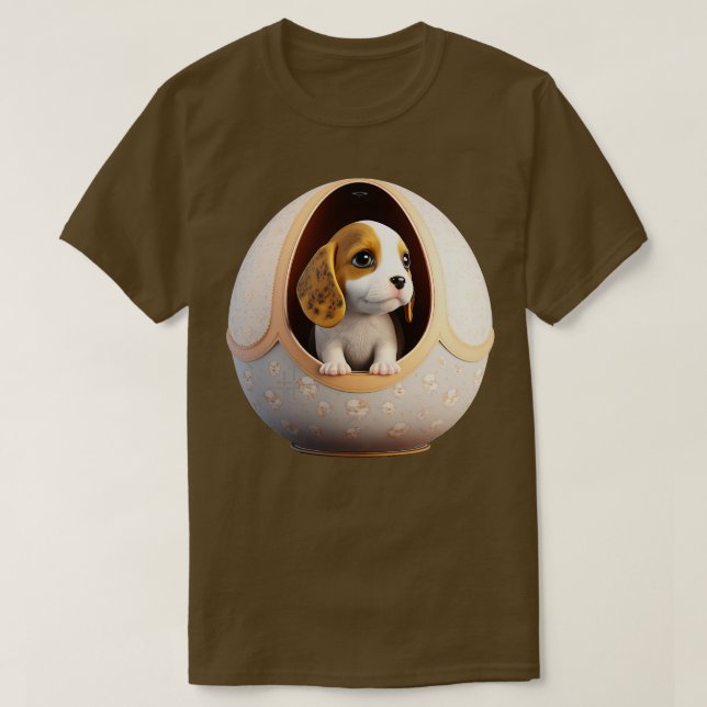Dog In The Egg No4 T-Shirt (Design Front)