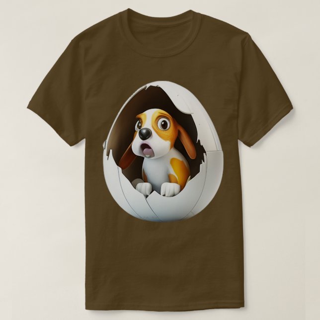 Dog In The Egg Premium T-Shirt (Design Front)