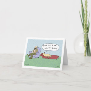 Dog in Therapy Cartoon   Dog Show Humour Birthday Card