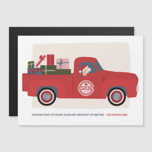 Dog in Truck Illustrated Corporate Holiday Card