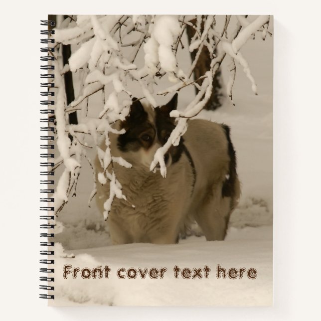 Dog in winter notebook (Front)