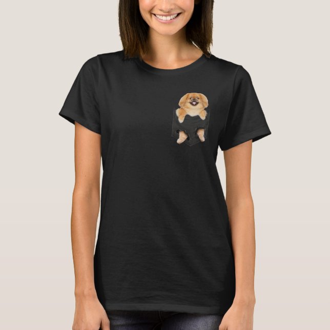 Dog in Your Pocket Pekingese t shirt shirt (Front)