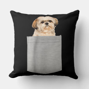 Dog In Your Pocket Shih Tzu Lover Cushion