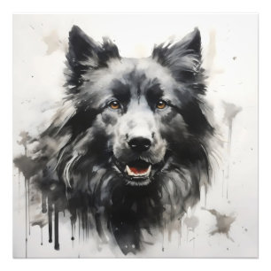 Dog Ink Painting Photo Print