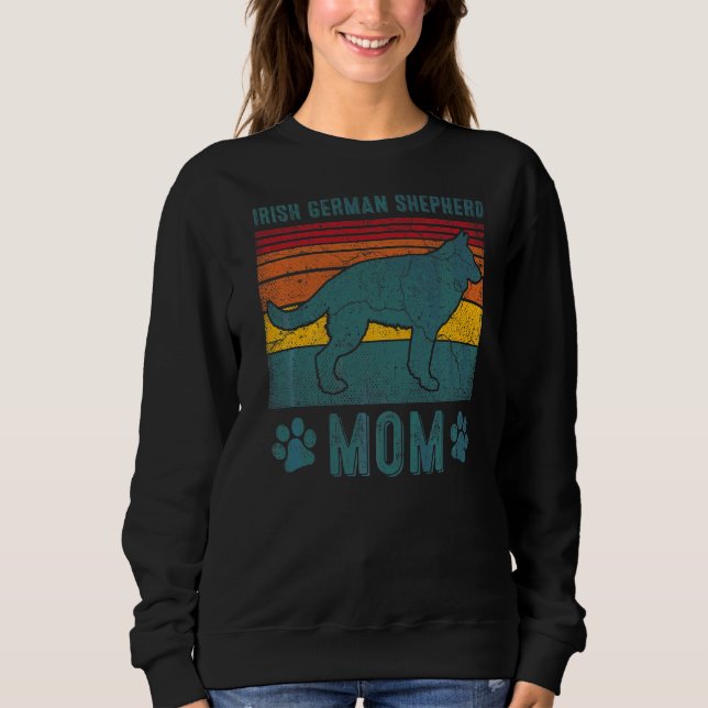 Dog Irish German Shepherd Mum Sweatshirt (Front)