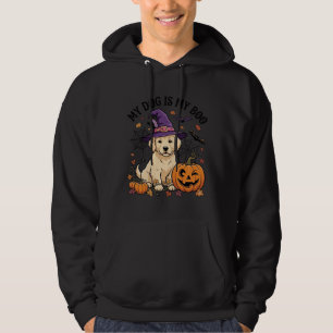 Dog Is Boo Halloween Witch Puppy Pumpkin_1 Hoodie