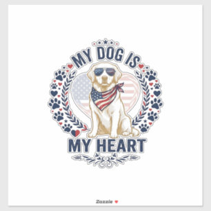 Dog Is Heart American Flag Sunglasses_1