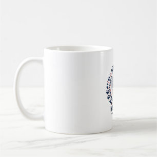 Dog Is Heart American Flag Sunglasses_1 Coffee Mug