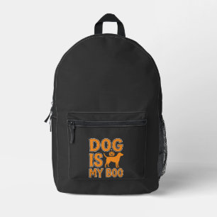 Dog Is My Boo Halloween Dog Printed Backpack