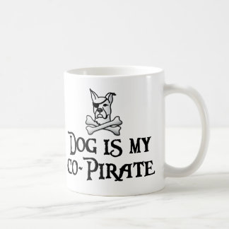 Dog is my co-pirate coffee mug
