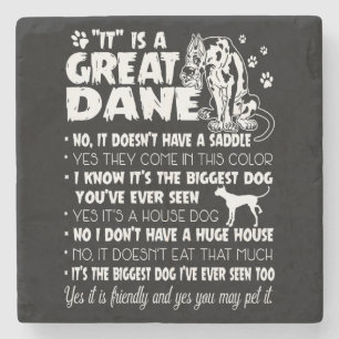 Dog It's A Great Dane Stone Coaster
