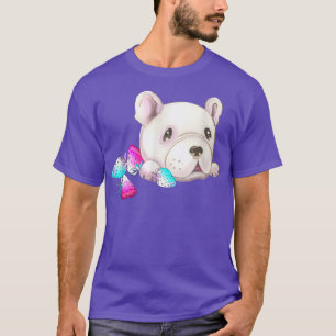 Dog kawaii white french cute and strawberry  T-Shirt
