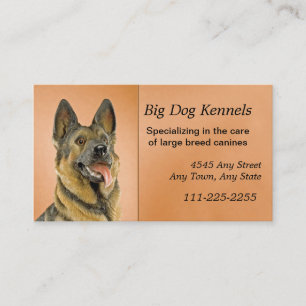 Dog Kennel German Shepherd  Business Card