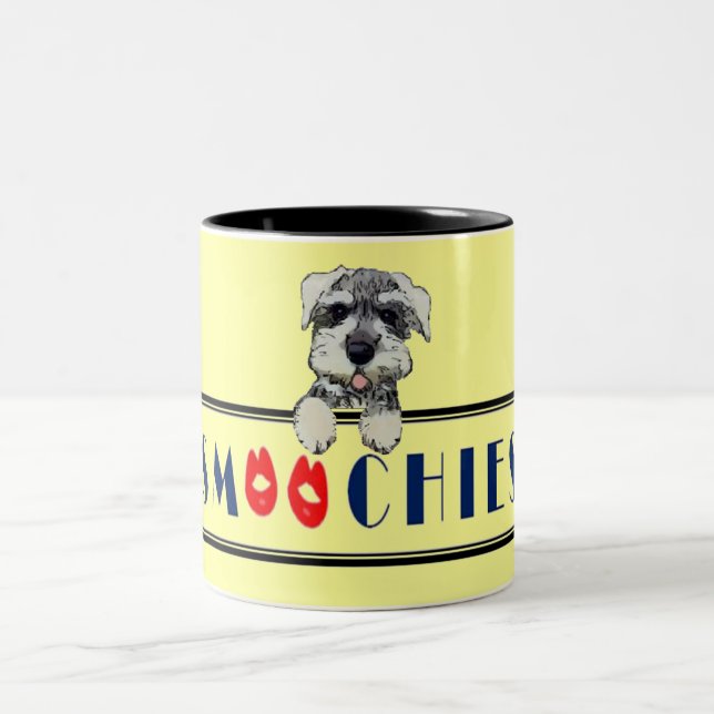 Dog Kisses Two-Tone Coffee Mug (Center)