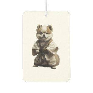 Dog Knows Karate Car Air Freshener