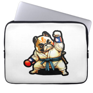 dog knows karate laptop sleeve