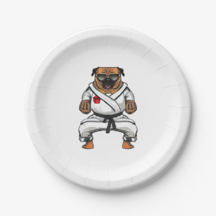 Dog Knows Karate                    Paper Plate