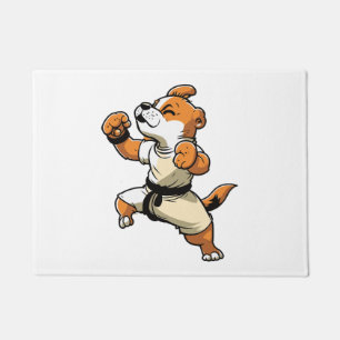 Dog Knows Karate transformed Doormat