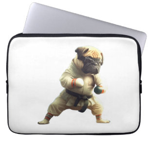 Dog Knows Karate transformed Laptop Sleeve