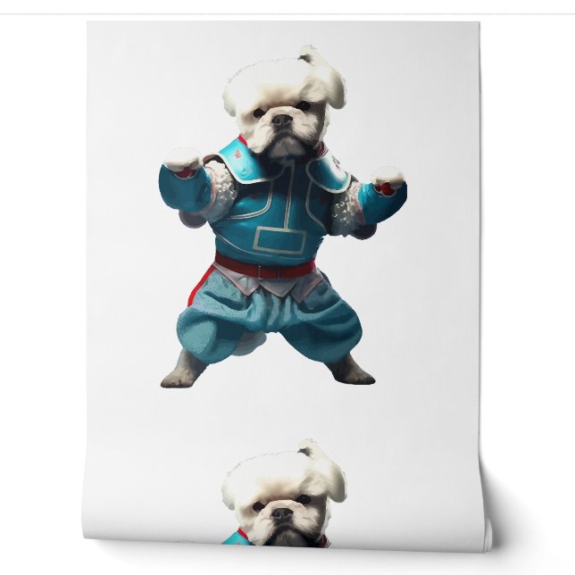 Dog Knows Karate transformed  Wallpaper (Unrolling)