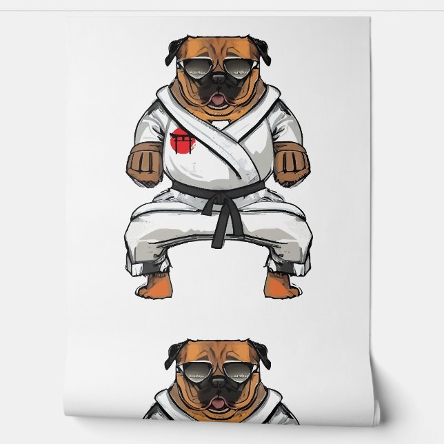 Dog Knows Karate                    Wallpaper (Unrolling)