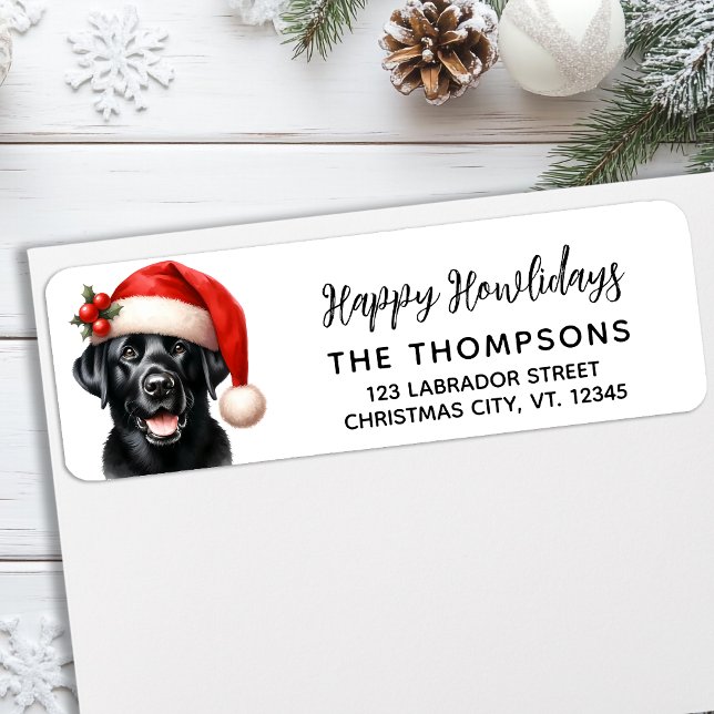 Dog Labrador Retriever Christmas Return Address (Creator Uploaded)