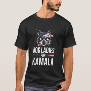 Dog Ladies for Kamala Funny Dog 2024 President Kam T-Shirt