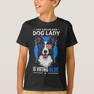 Dog Lady Election 2024 Democrat Liberal Feminist  T-Shirt