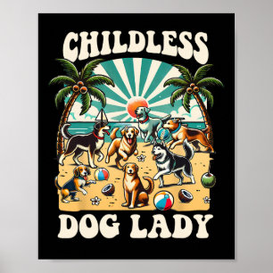Dog Lady For Kamala Harris Vote Election Usa 2024  Poster
