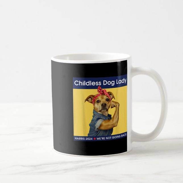 Dog Lady Kamala-harris 2024  Coffee Mug (Right)