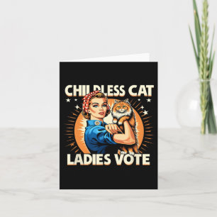 Dog Lady We're Not Going Back Cat Lady Cat Lovers Card