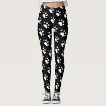 Dog leggings Dog paw print