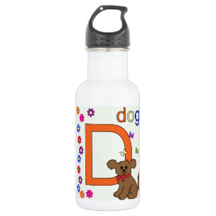 Dog Letter D 532 Ml Water Bottle