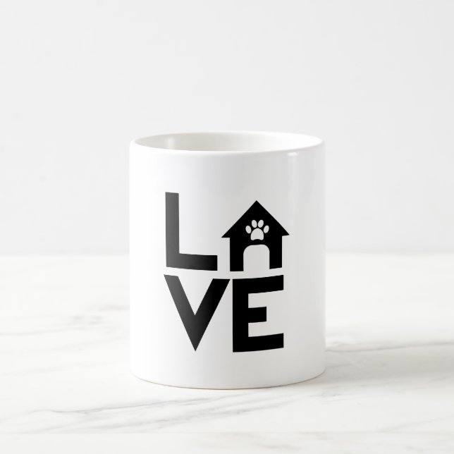 dog life coffee mug (Center)