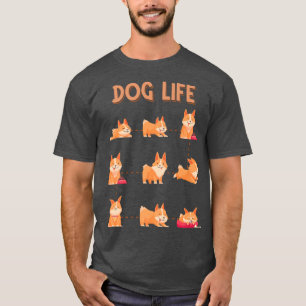 Dog Life Dogfather Dog Daddy Dog Mum Pembroke Wels T-Shirt