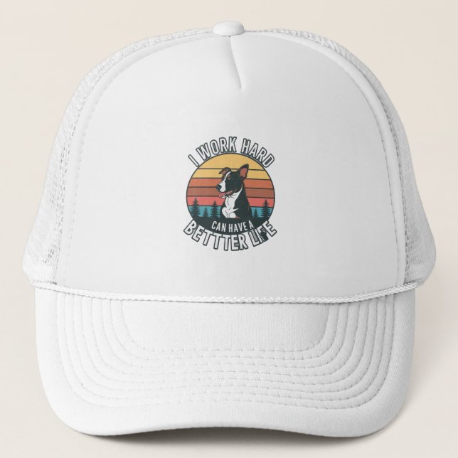 Dog Life Goals Trucker Hat (Front)