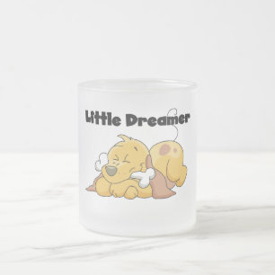 Dog Little Dreamer T-shirts and Gifts Frosted Glass Coffee Mug