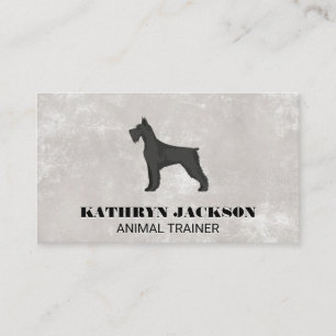 Dog Logo Trainer Groomer Business Card