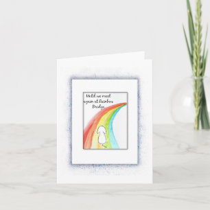 Dog Loss, Rainbow Bridge, Pet Sympathy Card