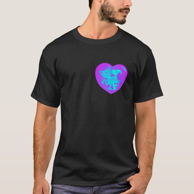 dog love cat T-Shirt (Front)