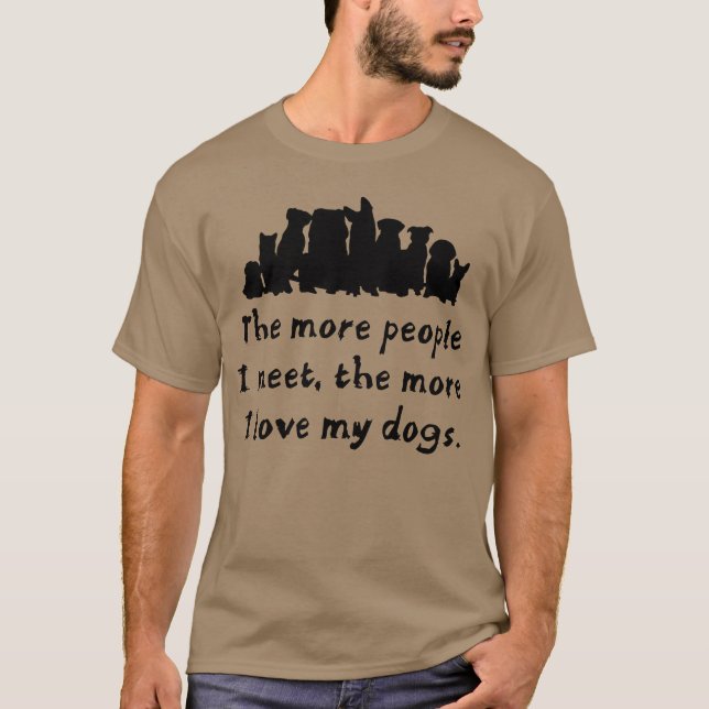 Dog love dogs family friends T-Shirt (Front)