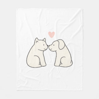 Dog Love Fleece Blanket