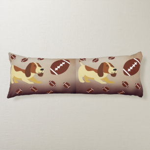 Dog love football  body cushion