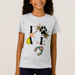 "Dog Love" Girl's  T-Shirt
