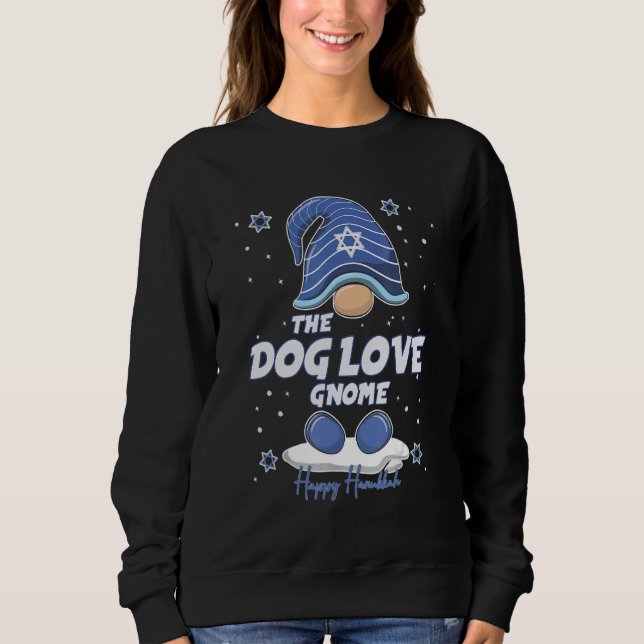 Dog Love Gnome  Hanukkah Family Matching for men w Sweatshirt (Front)