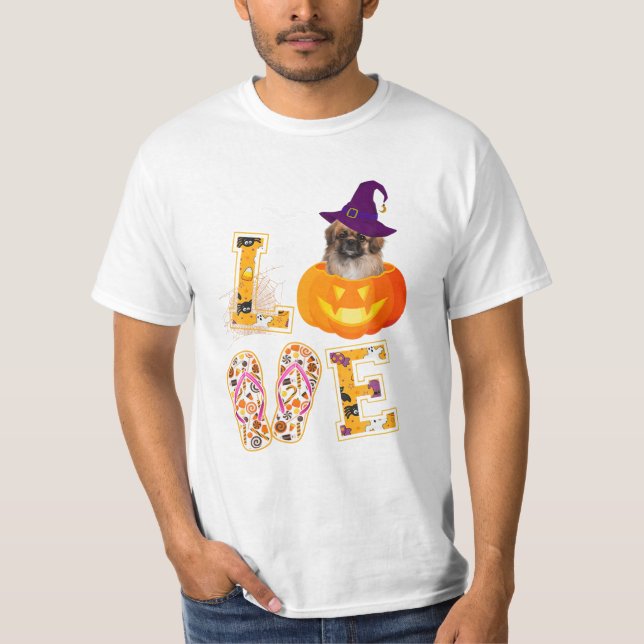 Dog Love Halloween T Shirt (Front)