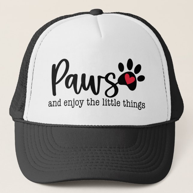 Dog Love Inspirational Quote Trucker Hat (Front)