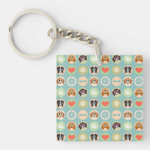 Dog Love Key Ring