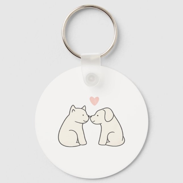 Dog Love Key Ring (Front)